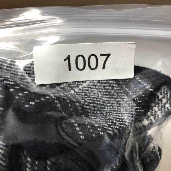 Micros Shirt Men L Black Flannel Plaid Snap Custom Embroidery Western Logo - Picture 11 of 11